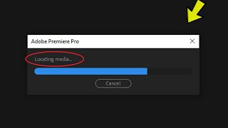 Fix Premiere Pro stuck in quotLocating Mediaquot  Premiere Pro freeze [upl. by Lust915]