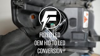 Factory HID headlight to LED Conversion How to install [upl. by Frederich746]