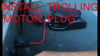 HOW TO INSTALL TROLLING MOTOR PLUG  RECEPTACLE [upl. by Tsan]