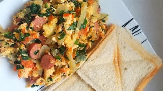 EASY BREAKFAST RECIPE  SCRAMBLED EGGS AND SPINACH Vlogster shortsfired Easter2021 shorts [upl. by Campagna]