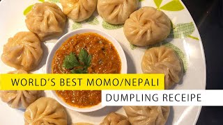 RECIPE FOR BEST CHICKEN MOMO  NEPALI DUMPLINGS  HOW TO MAKE MOMO  NEPALI FOOD  ENGLISH SUBTITLE [upl. by Treulich]