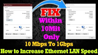 Fix Ethernet Speed Capped at 100Mbps On windows  2023 [upl. by Schaeffer803]