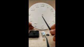 How to assemble clock mechanism amp hands to wall clock 5276 [upl. by Irrol]