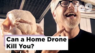 Can a home drone kill you This test with a chicken says maybe [upl. by Ellimak]