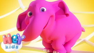 The Elephant song 🐘 One Elephant Went Out To Play  HeyKids  Nursery Rhymes [upl. by Kevin878]