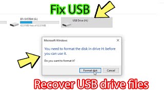 How to fix You need to format the disk before you can use it [upl. by Aramen]