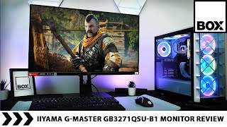 iiyama GB3271QSU B1 32quot Gaming Monitor Review  GMaster Red Eagle [upl. by Highams]