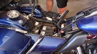 2016 Road Glide Ultra Battery Replacement [upl. by Meyer]