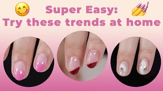 3 Super Easy Nail Art Designs For Short Nails [upl. by Kirven]