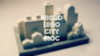 Simple Custom LEGO MicroScale City MOC My Own Creation [upl. by Yerocal]