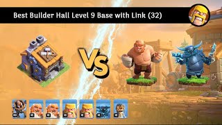 Best Builder Hall Level 9 Base with Link 32 [upl. by Engracia]