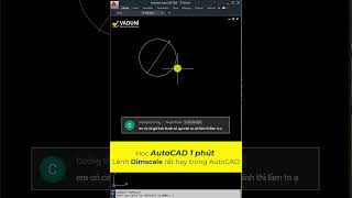 Học AutoCAD 1 phút  Lệnh Dimscale rất hay trong AutoCAD [upl. by Delisle76]