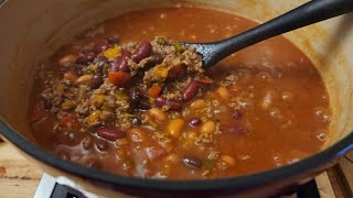 Chili Recipe  How to Make Homemade Chili  Easy Delicious One Pot Meal  The Hillbilly Kitchen [upl. by Pamella]