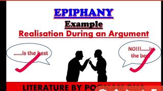 LITERARY DEVICE Part 10 Epiphany explained with notes and examples [upl. by Llesig]