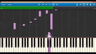 Breaking Benjamin  Far Away Synthesia Tutorial [upl. by Tamar504]