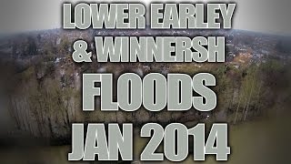 Jan 2014 Flooding in Winnersh amp Lower Earley [upl. by Ahsemrac996]