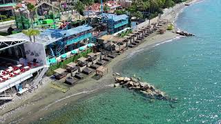 The beach of Guaba Beach Bar in Limassol [upl. by Orlantha]