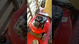 How to remove a carburetor on a TB110 Briggs and Stratton engine [upl. by Jacobson]