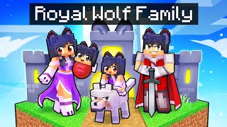 Having a ROYAL WOLF FAMILY in Minecraft [upl. by Nnaeerb]