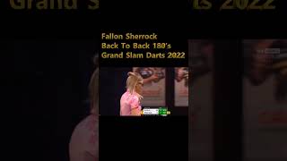 Fallon Sherrock Back To Back 180s Grand Slam Of Darts 2022 [upl. by Wrand]