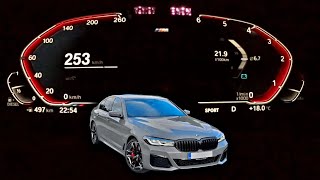 2021 BMW 530d xDrive  acceleration  DrivingCars [upl. by Lebanna]