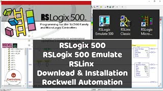 RSLogix 500 RSLogix 500 Emulate amp RSLinx Free Download  Rockwell Automation  PLC Programming [upl. by Leahcim]