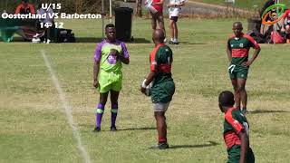 25 March  Oosterland vs Barberton  U15 [upl. by Yojal]