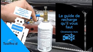 COMMENT RECHARGER MA CLIMATISATION AUTO en Gaz R134a R1234YF 12a Rechargez votre clim [upl. by Nylcsoj]