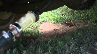 Quick and easy way to drain gas tank [upl. by Karlene]