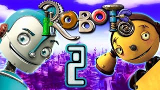 Robots Walkthrough Part 2  The Movie Game  PS2 XBOX PC Gamecube City Journey [upl. by Noillimaxam]