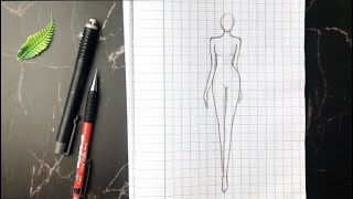 Cách Vẽ Dáng Người Đơn Giản 4phút ✨💕 how to draw a simple figure in 4 minutes [upl. by Aztin]