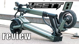 VSETT 8 Electric Scooter Review Packed with Features [upl. by Deutsch663]