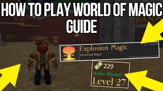 ROBLOX  How to Play WORLD OF MAGIC Guide [upl. by Aliuqaj]