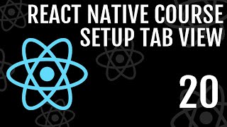 Setup React Native TabView  React Native Course 20 reactnative [upl. by Nahs]