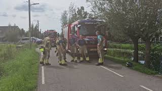 240727 Prio 1 Woningbrand rietendak  Benedenberg Bergambacht [upl. by Rosenthal885]