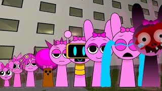 All the Sizes Of Female Nightmare Sprunki Pinky amp Girl Pink Simon want me to help them in Gmod [upl. by Romeo295]