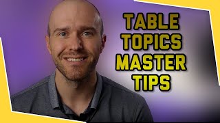 TABLE TOPICS MASTER Ideas and Tips for Toastmasters [upl. by Hahsi695]