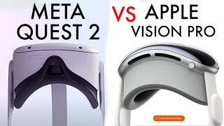 Apple Vision Pro Vs Oculus Quest 2 Quick Comparison [upl. by Armington]