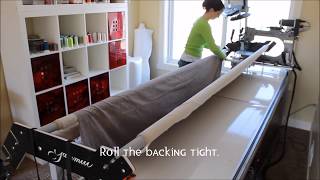 How To Load a Quilt on a LongArm Quilting Machine [upl. by Econah]