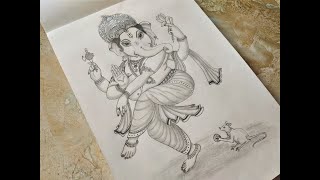 VINAYAGAR GANESH CHATURTHI HOW TO DRAW REALISTIC GOD GANESHA  PENCIL ART  VINAYAGAR CHATURTHI [upl. by Garap569]