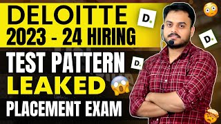 HOW TO CRACK DELOITTE EXAM 🤔 TEST PATTERN LEAKED😱  202324 HIRING [upl. by Tully]