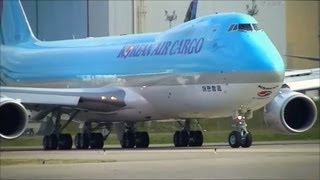 KOREAN AIR 7478F Delivery Flight W Great Goodbye [upl. by Semajwerdna]