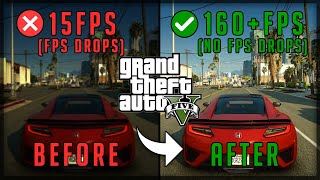 HOW TO FIX FPS DROPS amp LAGS IN GTA 5 [upl. by Aslin293]