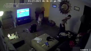 Chilling video Child finds loaded gun in couch discharges it inside Ohio home [upl. by Irakab]