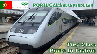 Porto to Lisbon  Alfa Pendular the HighSpeed Tilt Train of Portugal [upl. by Grimaldi710]