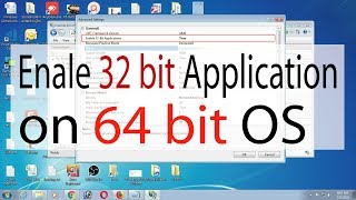 how to enable 32 bit applications in windows 7 64 bit Install run OS 32 on OS 64 [upl. by Zetta982]