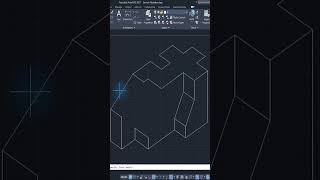 AutoCAD Isometric Drawing Exercise 20s [upl. by Brandie167]