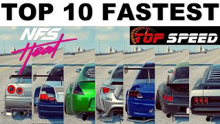 NFS Heat  Top 11 Fastest Cars [upl. by Nehte]