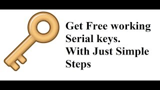 How to get free Serial Keys for any Software [upl. by Wiersma994]