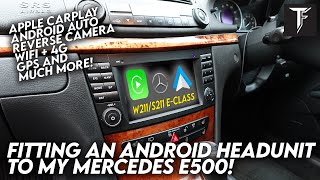 Fitting an Android head unit to a Mercedes E Class S211W211 [upl. by Armalda]